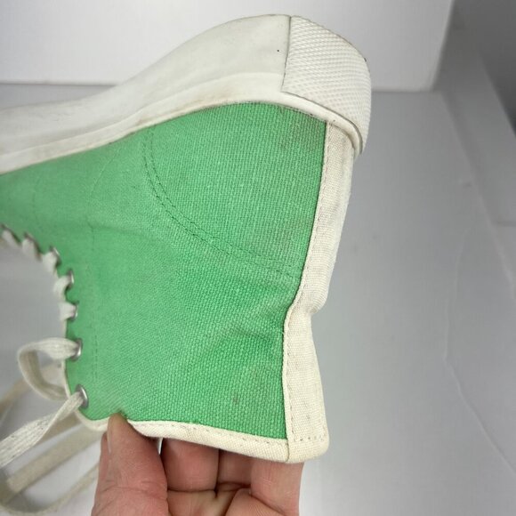 Sz 8.5- American Eagle x The Smiley Company‎ Canvas High Top Platform Sneakers - Picture 14 of 15